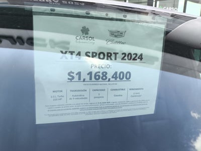 2023 Cadillac XT4 XT4 SPORT PAQ. F