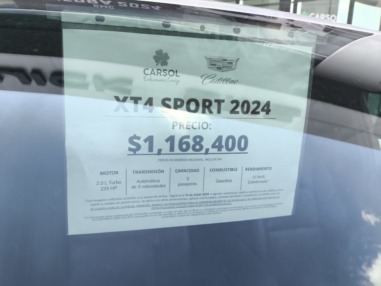 2023 Cadillac XT4 XT4 SPORT PAQ. F