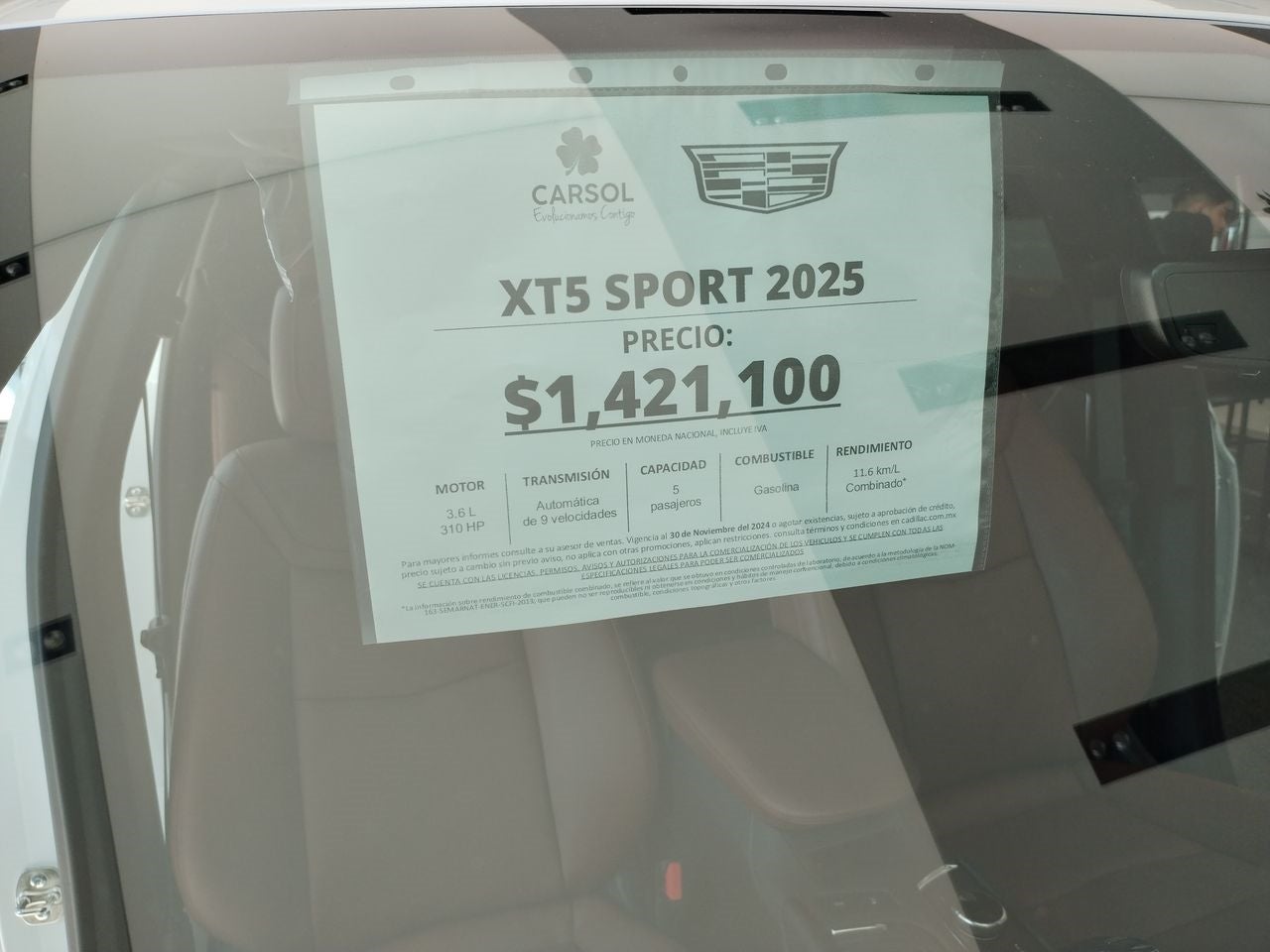 2025 Cadillac XT5 XT5 SPORT PAQ. F