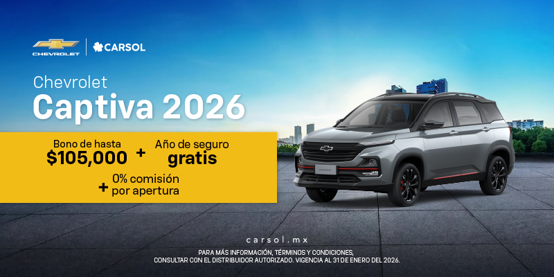 ¡Estrena Captiva 2026!